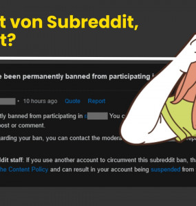 reddit subreddit bann was tun permabann gebannt gesperrt